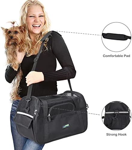 JESPET Soft-Sided Airline-Approved Dog & Cat Carrier Travel Bag - Image 3