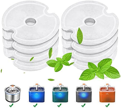 iPettie Water Fountain Carbon Filters for Neverland Cat Water Fountain and Stainless Steel Cat Drinking Fountain, IP-670-F8, 8 Packs by iPettie