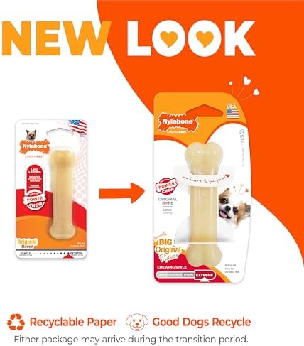 Nylabone Power Chew Original Bone Dog Chew Toy, Original Flavor, X-Small - Image 4