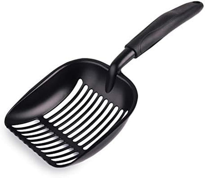 Pets First Cat Litter Scooper - Ergonomic & Easy Grip Design Deep Cleaning with A Non-Stick & No Residue Build-Up – Solid Aluminum, Waterproof - Bonus Hook - 1.75 x 13.25 x 5 - Image 5