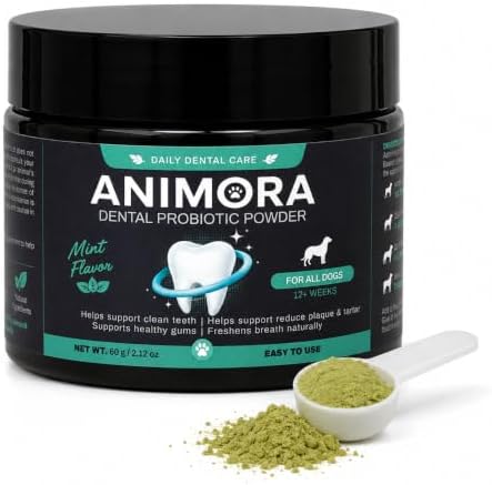 animora Dog Dental Powder, Oral Care Breath Freshener, 60g by Unknown