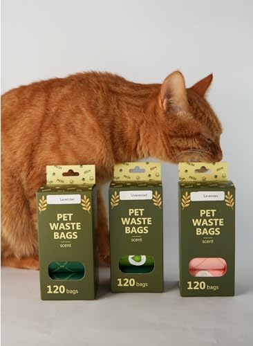 Thick Dog Poop Bags Rolls, Leak-Resistant Pet Waste Bags, 120 Count (8 Rolls), 9x13 in Large, Lavender Scented, Fits Most Dispensers, Green - Image 2