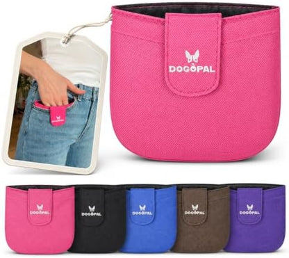 DOGOPAL Dog Treat Pouch for Training – Compact Pocket Reward Pouch with Magnetic Closure, Lightweight & Secure Treat Holder, Ideal for Dog Training & Walks (Pink) by DOGOPAL