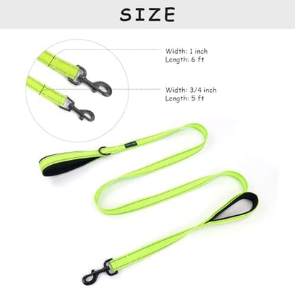 Wagtime Club Heavy Duty Double Handle Dog Leash for Large Medium Small Dogs - Image 4
