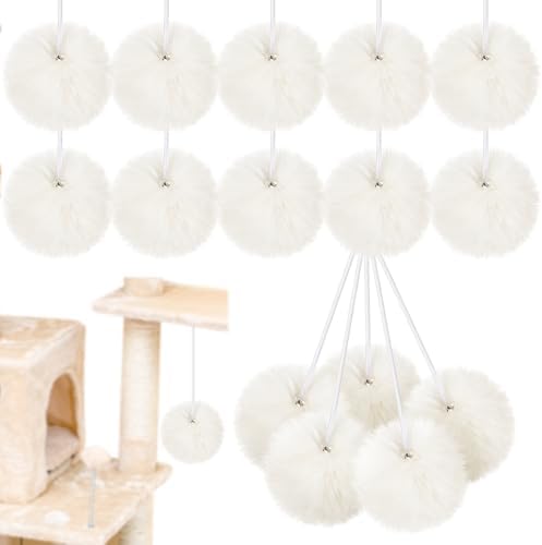 Simgoing Natural Rabbit Fur Cat Tree Ball Replacement Parts, Beige by Simgoing