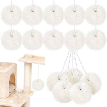Simgoing Natural Rabbit Fur Cat Tree Ball Replacement Parts, Beige by Simgoing
