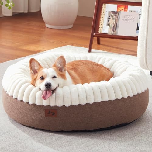 Donut Dog Bed Medium Size Dog, Round Cat Beds for Small Dogs by WARMREST