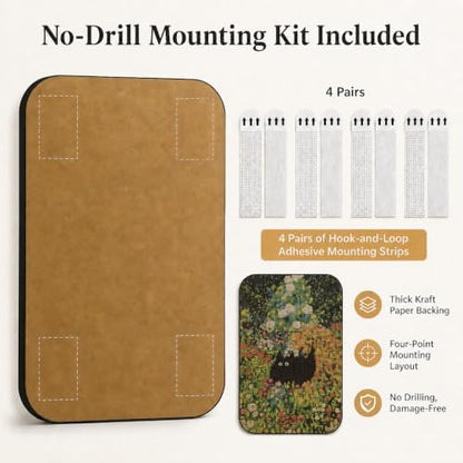 Cat Wall Scratcher, Art Cat Scratching Board for Indoor Cats - Image 4