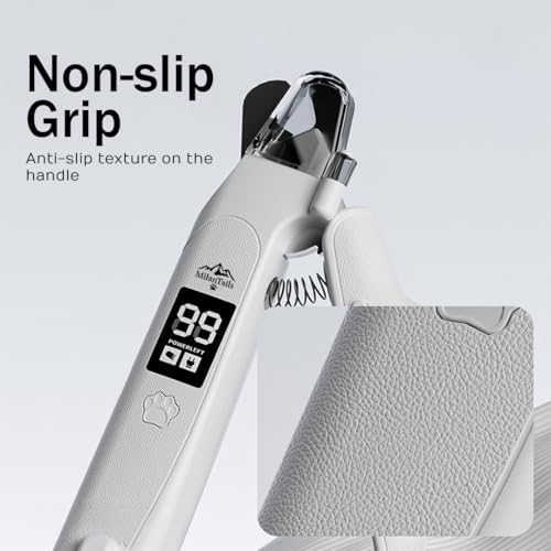 2-in-1 Dog Nail Clipper and Grinder with LED Light, USB Rechargeable Quiet Electric Pet Nail Trimmer for Dogs and Cats with Safety Guard - Image 5