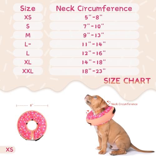 Supet Inflatable Dog Cone Collar for Small Dogs Puppies Cats, Soft Dog Cone Alternative After Surgery for Puppies Cats to Stop Licking - Image 6