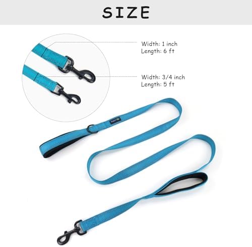 Wagtime Club Heavy Duty Double Handle Dog Leash for Large Medium Small Dogs - Image 4
