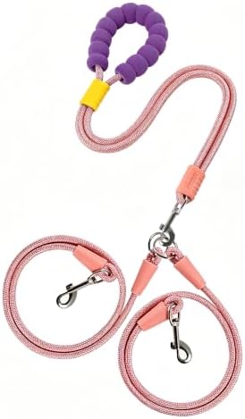 Hands Free Double Dog Leash for Two Dogs 360° Swivel No Tangle by YSHOME%26PET