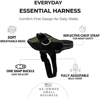ShawnCo Essential Dog Harness, No-Pull Pet Vest (Military Camo,XS) - Image 2