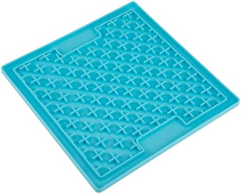 LickiMat Classic Buddy, Cat Slow Feeder Lick Mat, Boredom Anxiety Reducer; Perfect for Food, Treats, Yogurt, or Peanut Butter. Fun Alternative to a Slow Feed Cat Bowl or Dish, Turquoise - Image 3