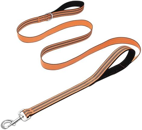 Hikiko 6FT Double Handle Traffic Dog Leash Reflective by Hikiko