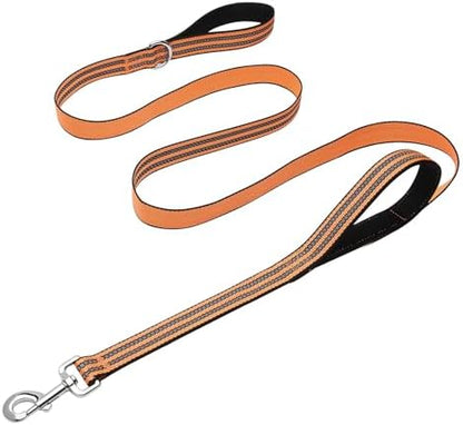 Hikiko 6FT Double Handle Traffic Dog Leash Reflective by Hikiko