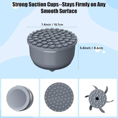 3-in-1 Stainless Steel Slow Feeder Dog Bowl with Lick Mat Storage Lid - Image 6