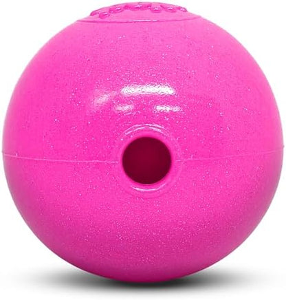 SodaPup Glitter Ball – Soft Dog Ball Toy, Floating Fetch Ball and Treat Dispenser Made in USA from Non-Toxic Pet Safe Food Safe PUP-X Rubber for Bonding, Physical Exercise, & More - Image 2