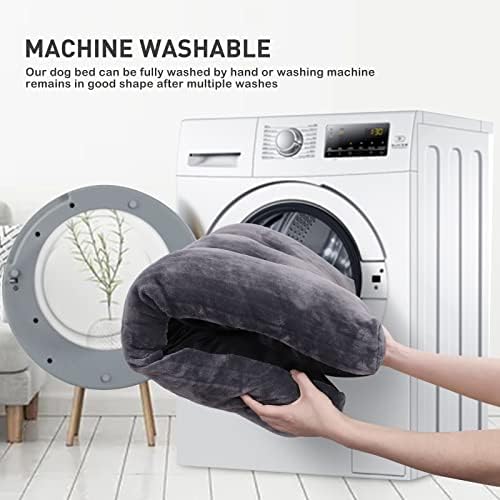 KSIIA Washable Dog Crate Bed Kennel Mat for Medium Dogs,29 x 21 Inch,Gray - Image 5