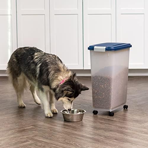 IRIS USA Dog Food Storage Container, Up to 38 lbs, Navy, Made in USA - Image 6