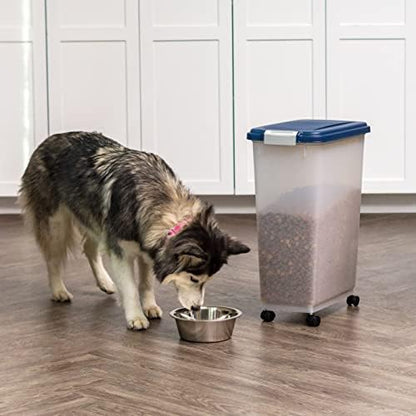 IRIS USA Dog Food Storage Container, Up to 38 lbs, Navy, Made in USA - Image 6