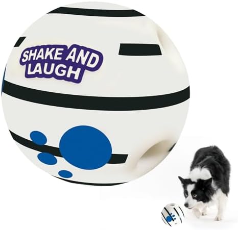 Glow in The Dark Dog Toys Ball, L, 3.94 in (10 cm) by SHAKEANDLAUGH