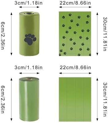 Dog Poop Bags Rolls with 1 Dispenser 270 Count (18 Rolls, 15 Bags per Roll), Leakproof, Unscented, Includes Leash Clip, Thick Strong, 8.5"W x 11.5"L - Image 4