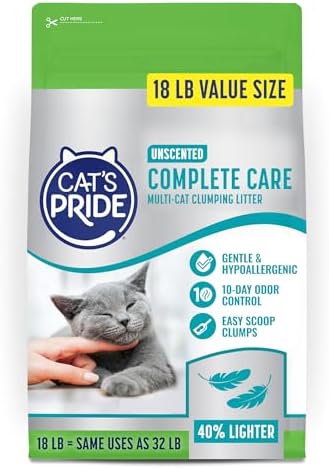 Cat's Pride Complete Care Hypoallergenic Unscented Litter 18lb by CatsPride