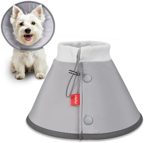 Agape Soft Dog Cone for Small Dogs & Cats, Recovery Collar to Stop Licking by Agape