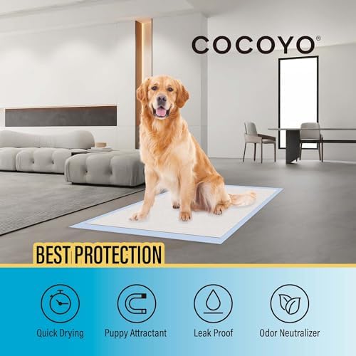 COCOYO Best Value 22"x22" Dog Training Pads 50 Count | Dog Pee Pads | Super Absorbent Puppy Pads,White - Image 3