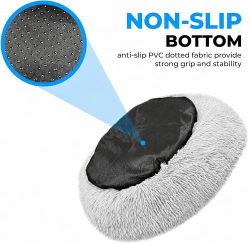 Whiskers & Friends Cat Beds for Indoor Cats & Small Dog, Fluffy Cat Bed - Image 4