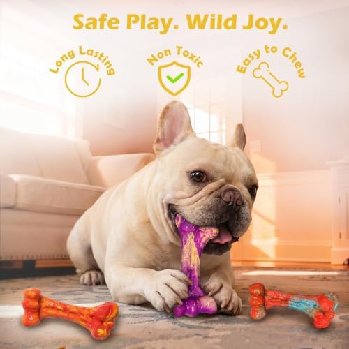 3-Pack Dog Chew Toys for Aggressive Chewers, Medium Large Breed - Image 5