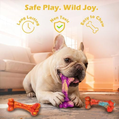 3-Pack Dog Chew Toys for Aggressive Chewers, Medium Large Breed - Image 5