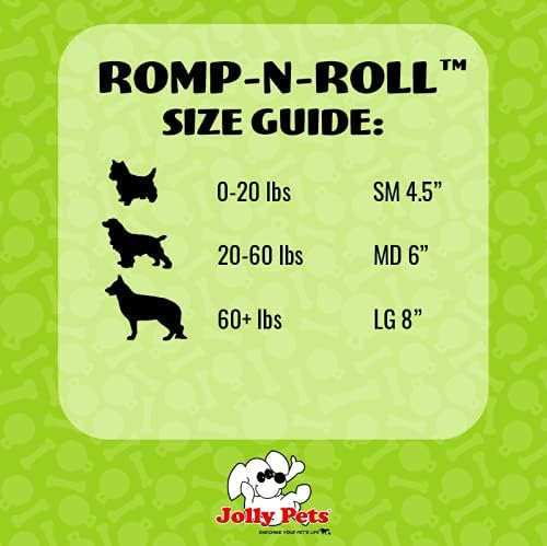 Jolly Pets Romp-N-Roll Rope & Ball Dog Toy, 8 in Large, Blueberry - Image 5