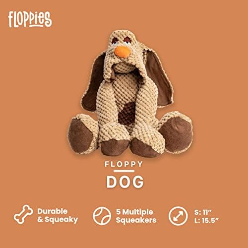 fabdog Floppies Plush Dog Toy - Cute & Durable Squeaky Dog Toys - Best Squeak Toy for Puppies and All Breeds | Ideal Pet Gift| Large Dog - Image 2