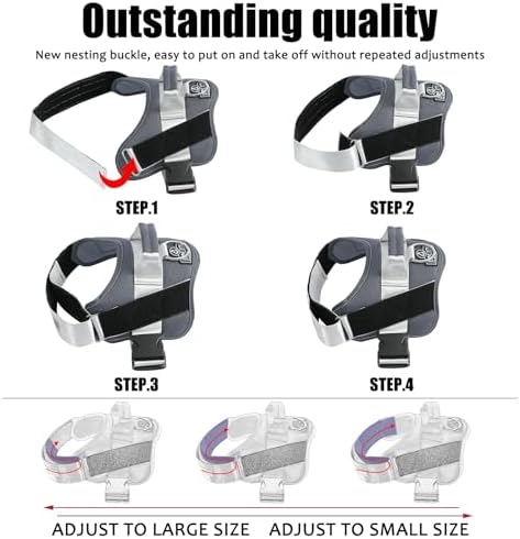 Dog Harness, No-Pull Reflective Dog Vest, Breathable Adjustable Pet Harness with Handle for Outdoor Walking - No More Pulling, Tugging or Choking - Image 4