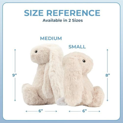 Best Pet Supplies Bunny Buddy Squeaky Plush Dog Toy - Beige, Small - Image 5