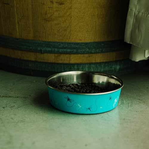 Loving Pets Bella Dog Bowls- Stainless Steel Dog & Cat Bowls - Spill Proof Dog Food Bowl, Cat Bowl, Puppy Essentials & Pet Supplies Great for Home & Travel (Small 10-20 lbs, Dragonfly) - Image 6