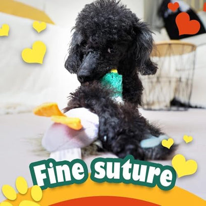 ALL FOR PAWS Duck Squeaky Doy Toy, Duck Dog Toy for Medium Large Breed, Puppy Fetch Toy with Squeaker, Plush Chew Dog Toy, 18 x 9.1 x 3.9 inches, Classic - Mallard L - Image 7