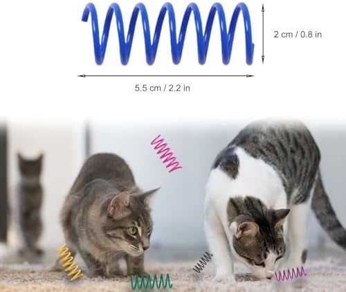 24PCS 12Colors Cat Spring Toys for Indoor Cats - Image 2