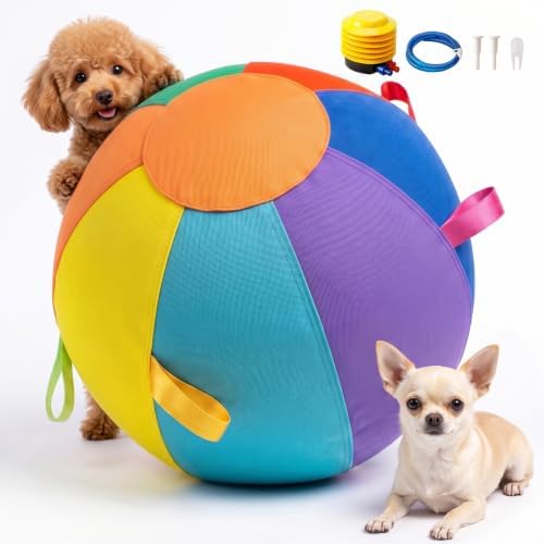 Herding Ball for Dogs & Horses 7-Color-10inch Inflatable Training Toy（S) by Unknown