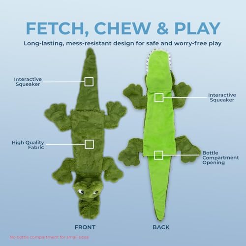 Best Pet Supplies 2-in-1 Stuffless Squeaky Dog Toy - 4 Figures, Small - Image 3