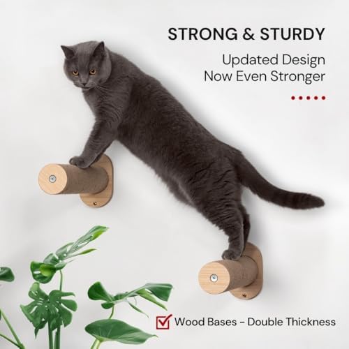 7 Ruby Road Cat Wall Steps - Wall Mounted Cat Climbing Steps - Image 2