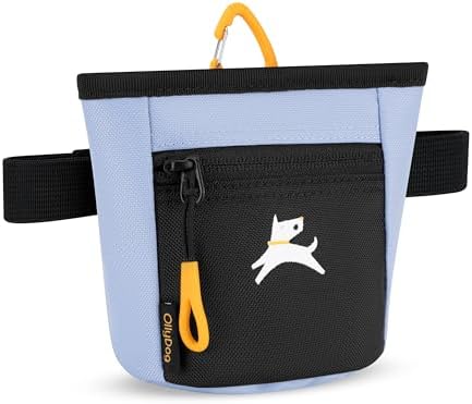 OllyDog, Goodie Treat Bag, Dog Treat Training Pouch | Magnetic Closure | 3 Ways to Wear | Hands-Free Waist Belt | Water-Resistant Recycled Vegan Fabric (Blue Heron) - Image 5