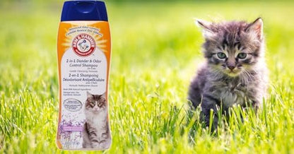 Arm & Hammer 2-in-1 Deodorizing Cat Shampoo, Lavender, 20 Fl Oz, 6-Pack - Image 5