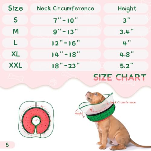 Supet Raised Inflatable Dog Cone Collar to Stop Licking, Soft Dog Cone Alternative After Surgery, Pet Neck Donut Collar for Small Medium Large Dogs - Image 6