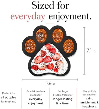 Calm Lick Mat for Dogs-Slow Feeder Silicone Mat (Black) - Image 6