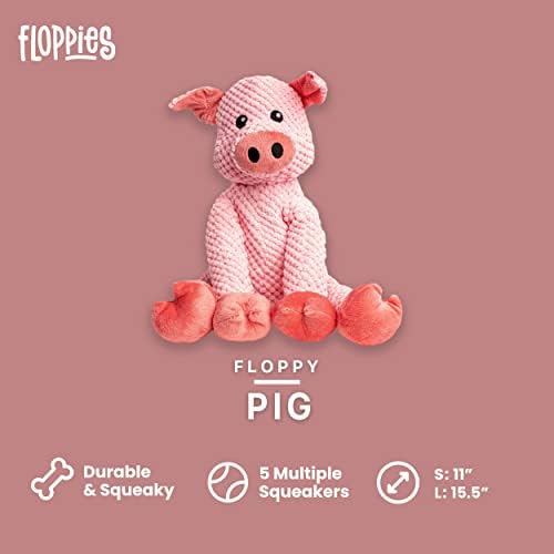 fabdog, inc. Floppy Pig Dog Toys (Large), Small Breeds - Image 2