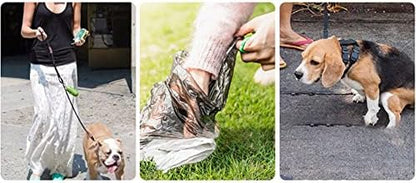 Bling Dog Poop Pickup Bag Dispenser Holder Pet Waste Disposal Bag Pet Trash Bags Holder Bone Shaped Hot Pink with small garbage bags - Image 4