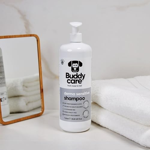 Derma Sensitive Dog Shampoo by Buddycare | with Aloe Vera and Pro Vitamin B5 (33.8oz) - Image 2